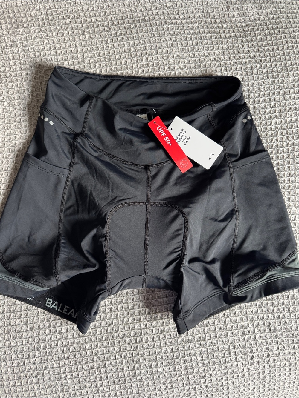 Baleaf Black Women's Padded Bike Shorts chamois NWT Medium